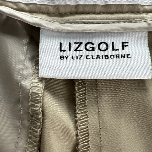 Liz Claiborne LIZGOLF  Womens Golf Pants Size 10 Crop Pockets Khaki Sport - Picture 16 of 16